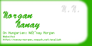morgan nanay business card